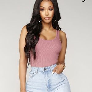 Fashion Nova “Elaina Body Suit” in “Mauve” (NEW)